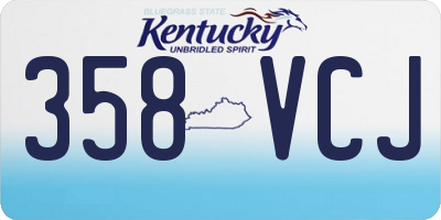KY license plate 358VCJ