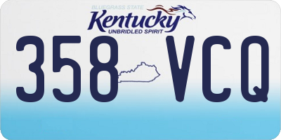 KY license plate 358VCQ