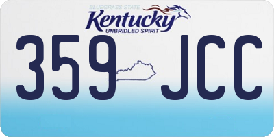 KY license plate 359JCC