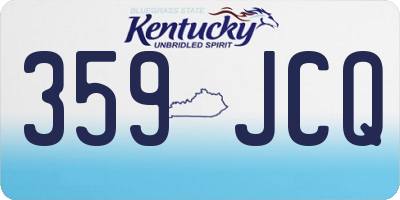 KY license plate 359JCQ