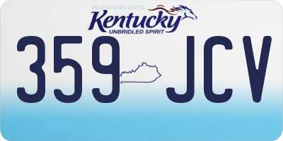 KY license plate 359JCV