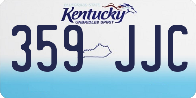 KY license plate 359JJC