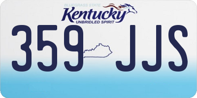 KY license plate 359JJS