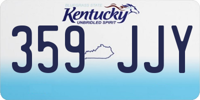 KY license plate 359JJY