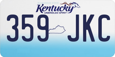KY license plate 359JKC