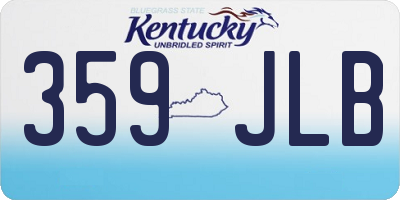 KY license plate 359JLB
