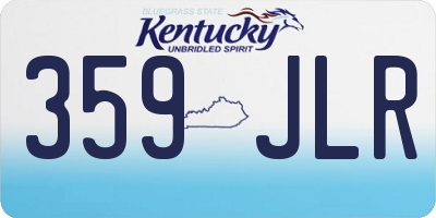 KY license plate 359JLR