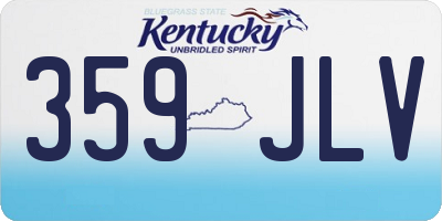 KY license plate 359JLV