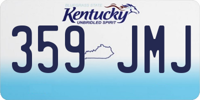 KY license plate 359JMJ