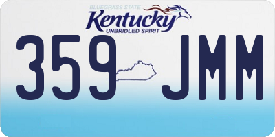 KY license plate 359JMM