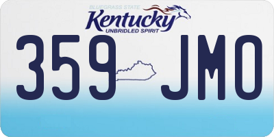 KY license plate 359JMO