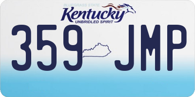 KY license plate 359JMP