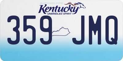 KY license plate 359JMQ