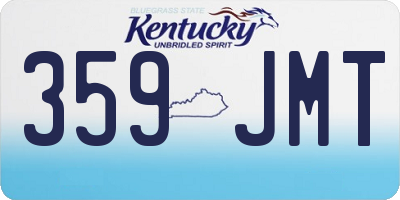 KY license plate 359JMT