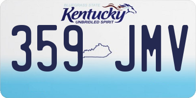 KY license plate 359JMV