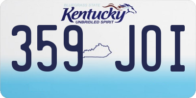 KY license plate 359JOI