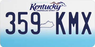KY license plate 359KMX