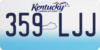 KY license plate 359LJJ