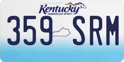 KY license plate 359SRM