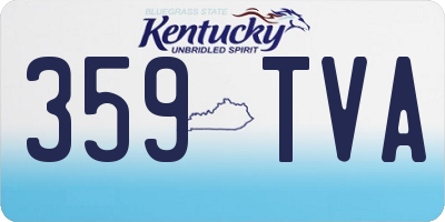 KY license plate 359TVA