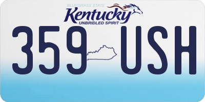KY license plate 359USH