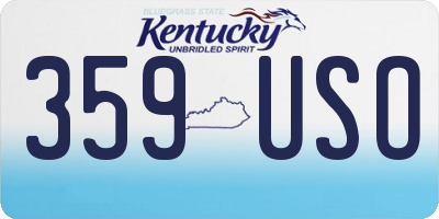 KY license plate 359USO