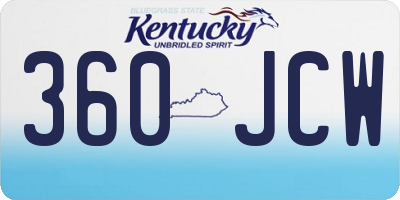 KY license plate 360JCW