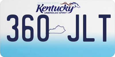 KY license plate 360JLT
