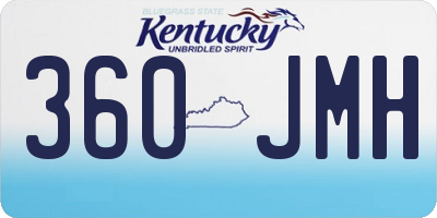KY license plate 360JMH
