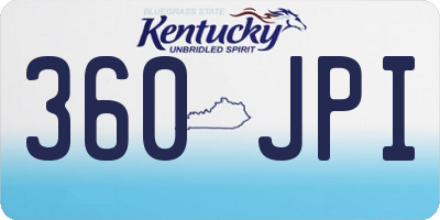 KY license plate 360JPI