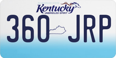 KY license plate 360JRP