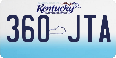 KY license plate 360JTA