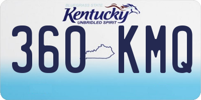 KY license plate 360KMQ