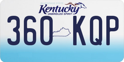 KY license plate 360KQP