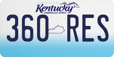 KY license plate 360RES