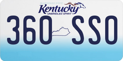KY license plate 360SSO