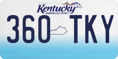 KY license plate 360TKY