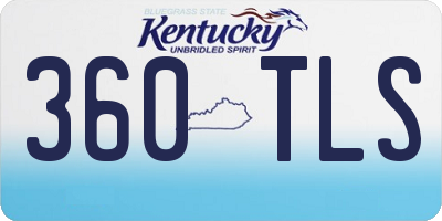 KY license plate 360TLS