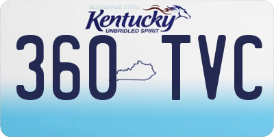 KY license plate 360TVC