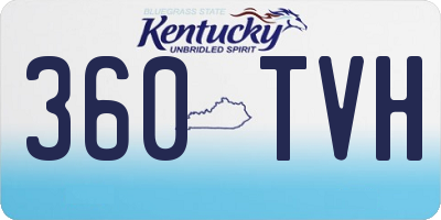 KY license plate 360TVH
