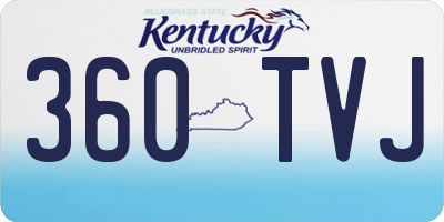 KY license plate 360TVJ