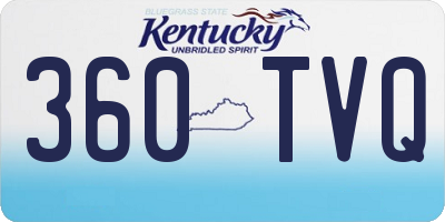 KY license plate 360TVQ