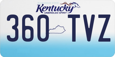 KY license plate 360TVZ