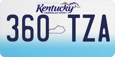 KY license plate 360TZA