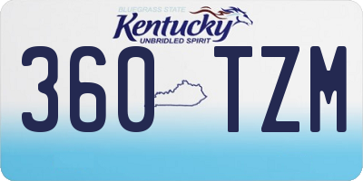 KY license plate 360TZM