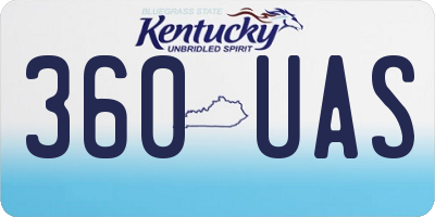 KY license plate 360UAS