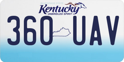 KY license plate 360UAV