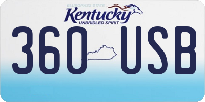 KY license plate 360USB