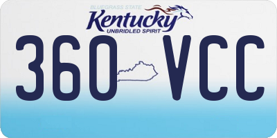 KY license plate 360VCC