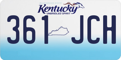 KY license plate 361JCH